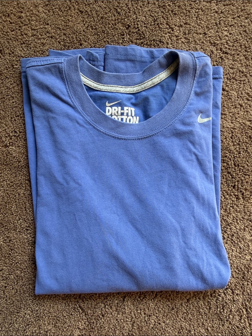 Nike Dri-FIT Long Sleeve Tee in Periwinkle Blue